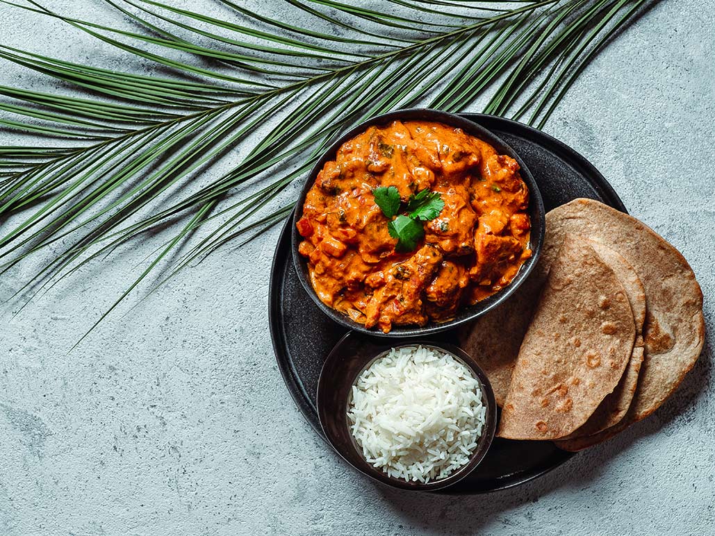 Platter of Chicken Tikka Masala